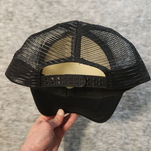 Panda Dap Trucker Hat Baseball Cap Black White O/S - Picture 4 of 5